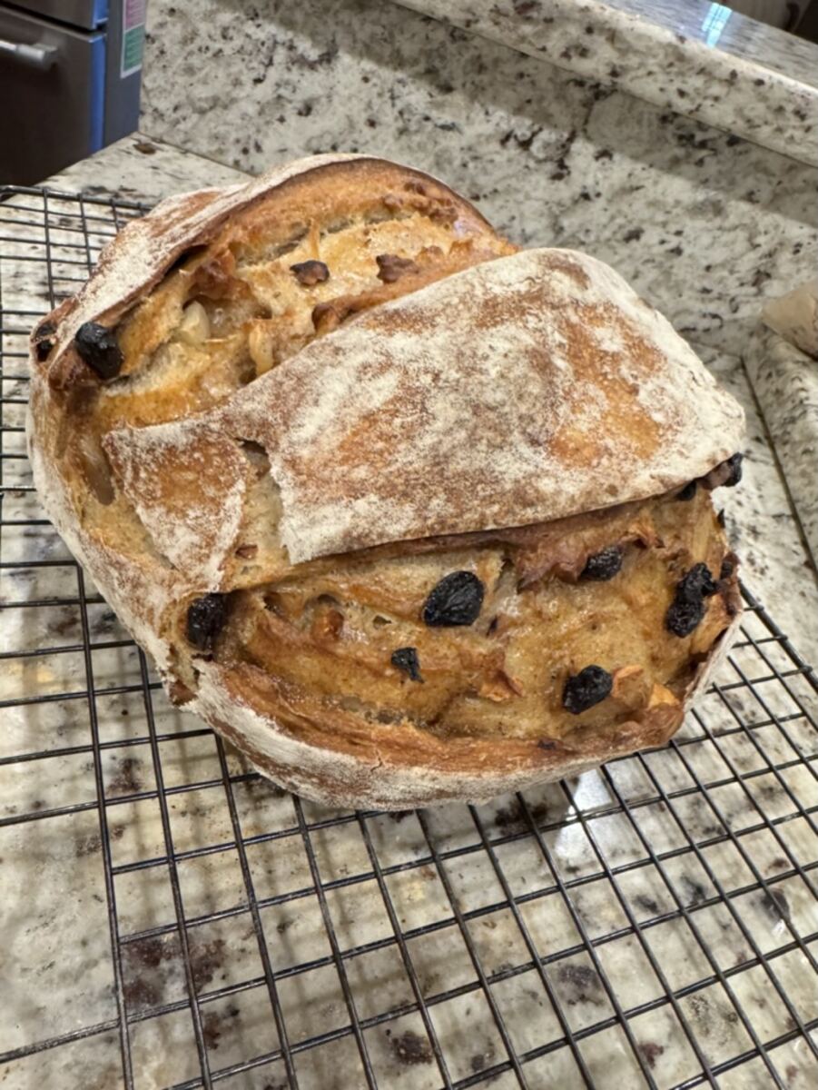 Cranberry loaf, just out of the oven